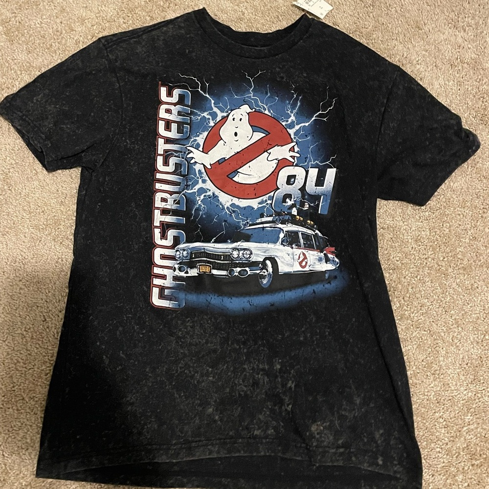 MAD Engine Ghostbusters Black Graphic Tee Mens Size Medium NWT